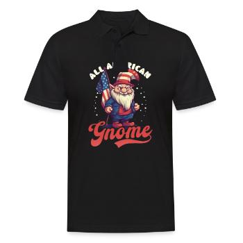 4 juillet American Gnome All American Gnome - Polo Homme - noir - Devant - Kai (181cm)