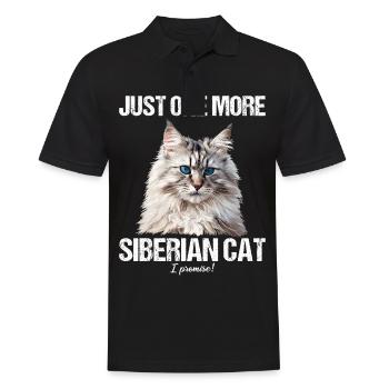 Chat Sibérien Sibirische Katze - Polo Homme - noir - Devant - Kai (181cm)