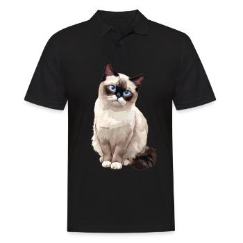 Chaton raquette Chat raquette - Polo Homme - noir - Devant - Kai (181cm)