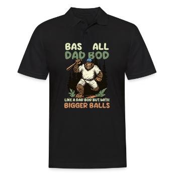 Baseball Papa Baseball Papa Bod Grosses Balles - Polo Homme - noir - Devant - Kai (181cm)