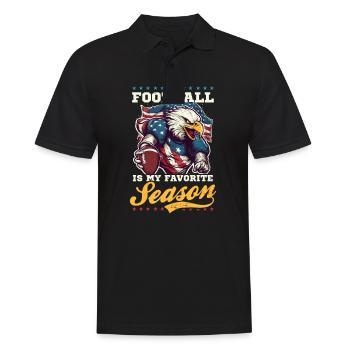 Le 4 juillet, le football est ma saison - Polo Homme - noir - Devant - Kai (181cm)