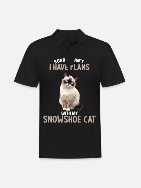 Snowshoe Kitten Snowshoe Cat - Men's Polo Shirt - black