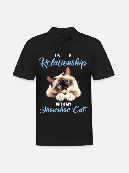 Snowshoe Kitten Snowshoe Cat - Men's Polo Shirt - black