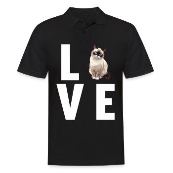 Chaton raquette Chat raquette - Polo Homme - noir - Devant - Kai (181cm)