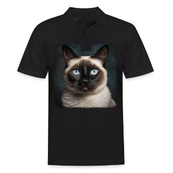 Chaton raquette Chat raquette - Polo Homme - noir - Devant - Kai (181cm)