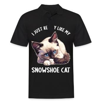 Chaton raquette Chat raquette - Polo Homme - noir - Devant - Kai (181cm)