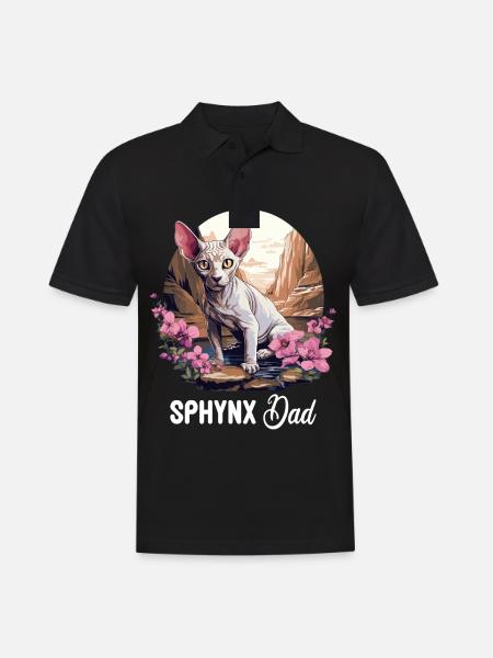 Sphynx Kitten Sphynx Cat - Men's Polo Shirt - black