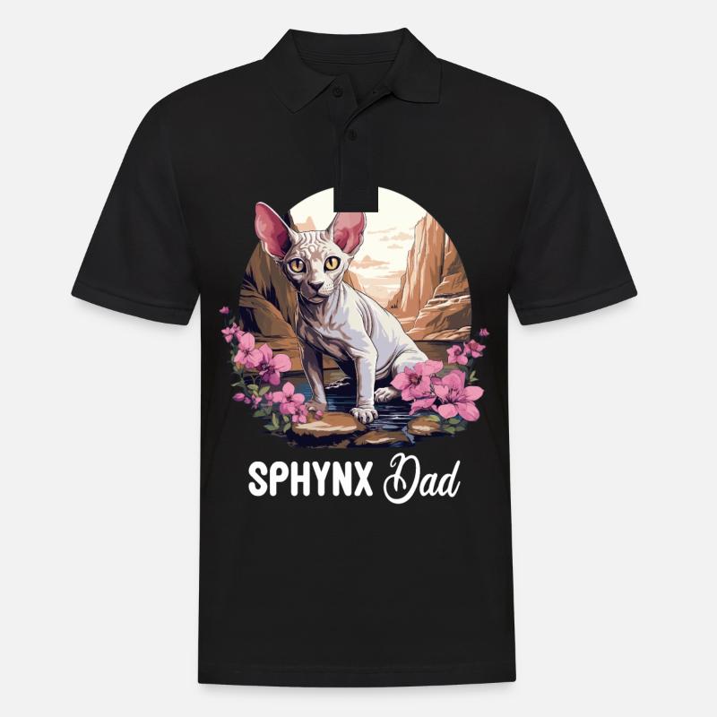 Sphynx Kätzchen Sphynx Katze - Männer Poloshirt - Schwarz