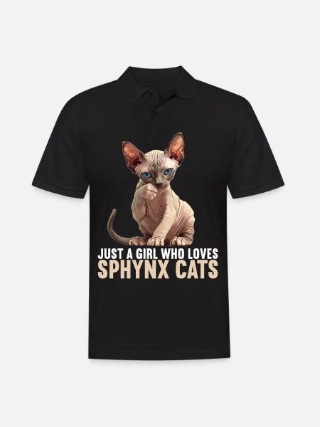 Sphynx Kitten Sphynx Cat - Men's Polo Shirt - black