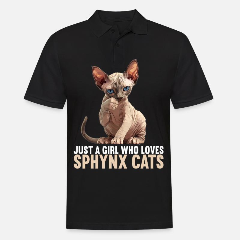 Sphynx Kätzchen Sphynx Katze - Männer Poloshirt - Schwarz