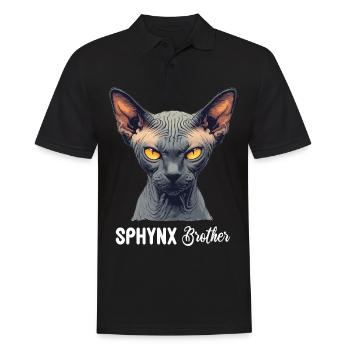 Sphynx Kätzchen Sphynx Katze - Männer Poloshirt - Schwarz - Vorne - Kai (181cm)