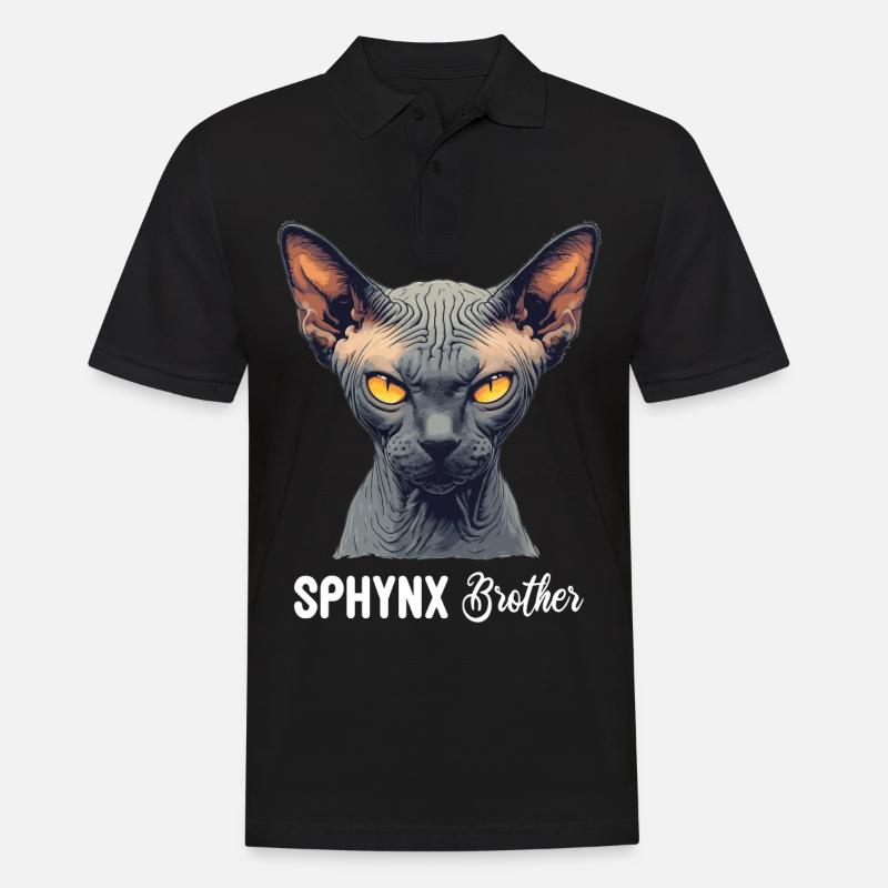 Sphynx Kätzchen Sphynx Katze - Männer Poloshirt - Schwarz