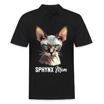 Sphynx Kätzchen Sphynx Katze - Männer Poloshirt - Schwarz - Vorne - Kai (181cm)