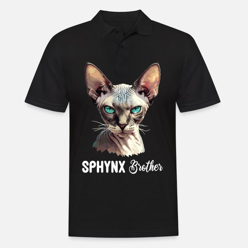 Sphynx Kitten Sphynx Cat - Men's Polo Shirt - black