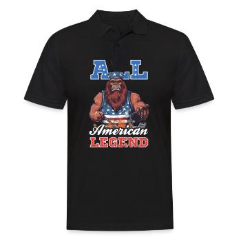 4th Of July BBQ All American Legend - Men's Polo Shirt - black - Front - Kai (181cm)