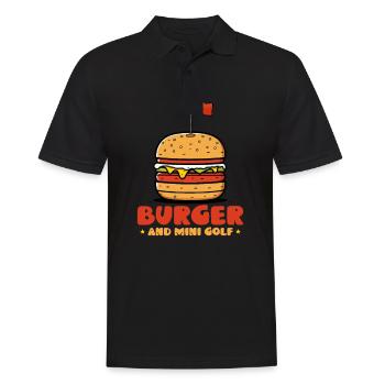 Burger Et Minigolf - Polo Homme - noir - Devant - Kai (181cm)