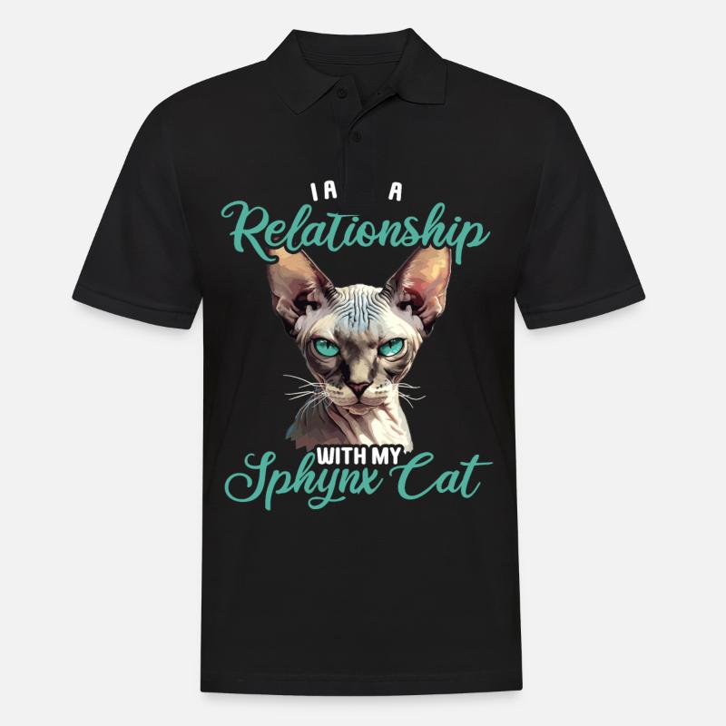 Sphynx Kätzchen Sphynx Katze - Männer Poloshirt - Schwarz