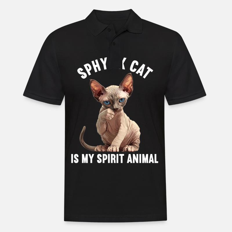 Sphynx Kätzchen Sphynx Katze - Männer Poloshirt - Schwarz