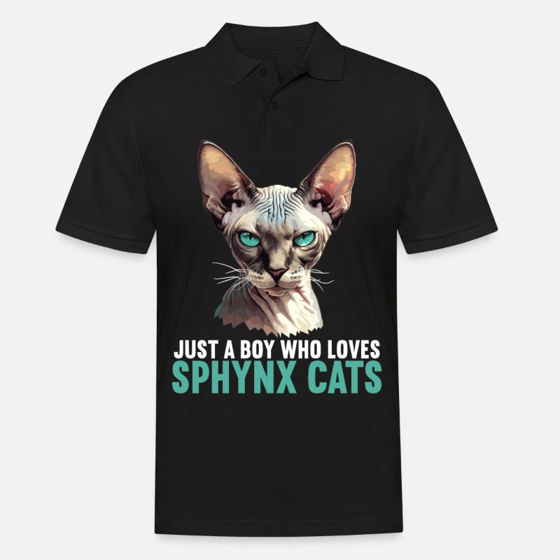 Sphynx Kätzchen Sphynx Katze - Männer Poloshirt - Schwarz
