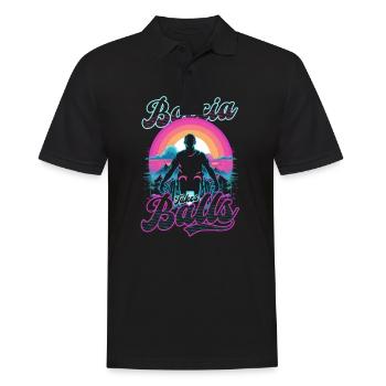 Boccia Player Boccia Takes Balls - Men's Polo Shirt - black - Front - Kai (181cm)
