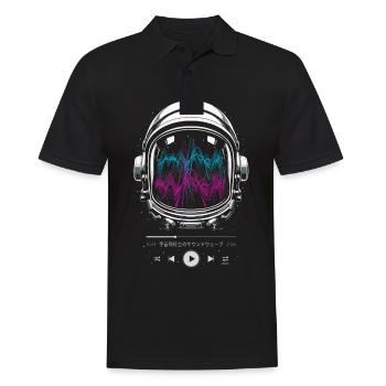 Astronaute Soundtrack space - Polo Homme - noir - Devant - Kai (181cm)