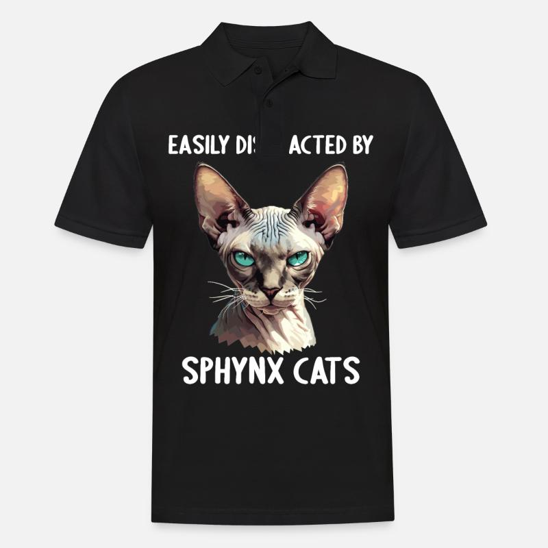 Sphynx Kätzchen Sphynx Katze - Männer Poloshirt - Schwarz