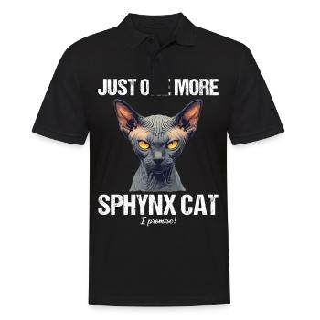 Sphynx Kätzchen Sphynx Katze - Männer Poloshirt - Schwarz - Vorne - Kai (181cm)