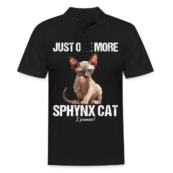 Sphynx Kitten Sphynx Cat - Men's Polo Shirt - black - Front - Kai (181cm)