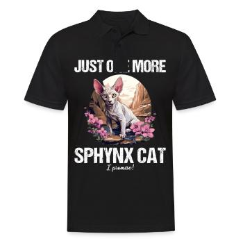 Sphynx Kätzchen Sphynx Katze - Männer Poloshirt - Schwarz - Vorne - Kai (181cm)