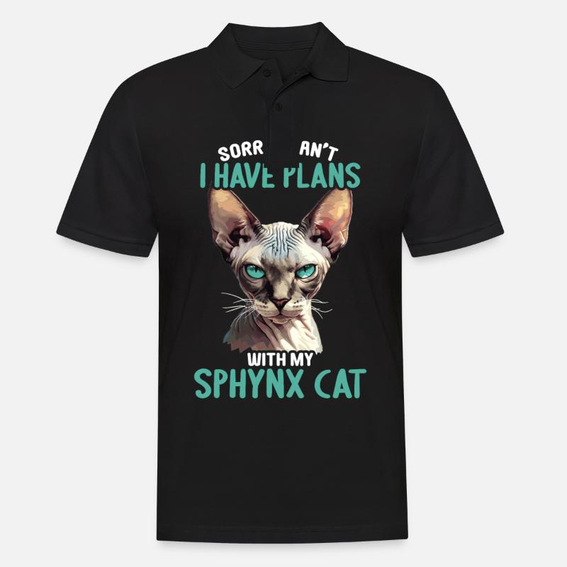 Sphynx Kätzchen Sphynx Katze - Männer Poloshirt - Schwarz