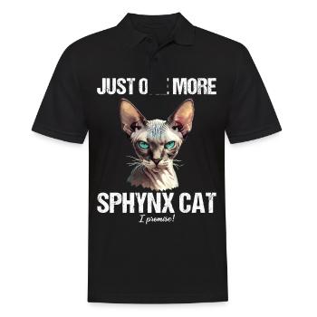 Sphynx Kätzchen Sphynx Katze - Männer Poloshirt - Schwarz - Vorne - Kai (181cm)