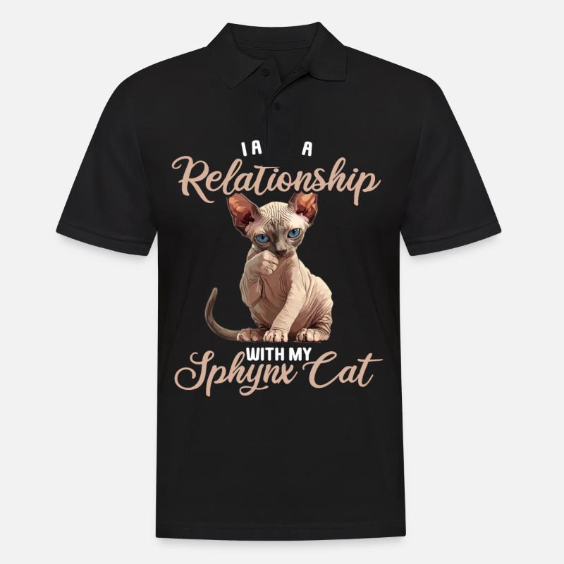 Chaton Sphynx Chat Sphynx - Polo Homme - noir
