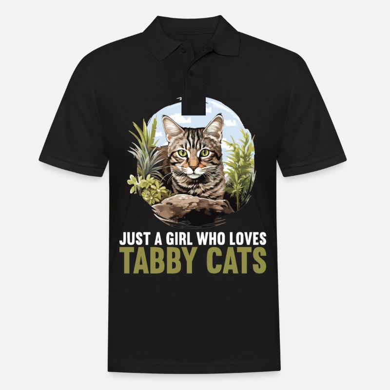 Tabby Kätzchen Tabby Katze - Männer Poloshirt - Schwarz