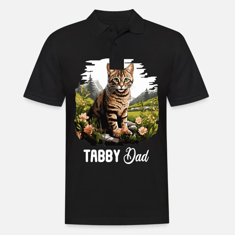 Tabby Kätzchen Tabby Katze - Männer Poloshirt - Schwarz
