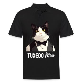 Tuxedo Kätzchen Tuxedo Katze - Männer Poloshirt - Schwarz - Vorne - Kai (181cm)