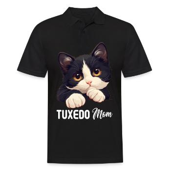 Tuxedo Kätzchen Tuxedo Katze - Männer Poloshirt - Schwarz - Vorne - Kai (181cm)