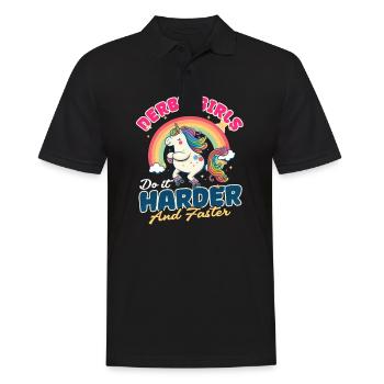 Roller Derby : faites-le plus fort et plus vite - Polo Homme - noir - Devant - Kai (181cm)