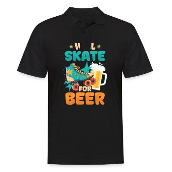 Roller Derby Skate pour la bière - Polo Homme - noir - Devant - Kai (181cm)