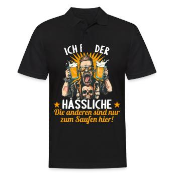 the ugly one marries bachelor party bachelor party - Men's Polo Shirt - black - Front - Kai (181cm)
