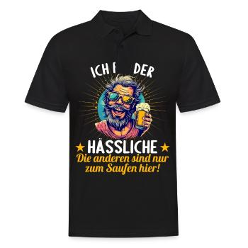 the ugly one marries bachelor party bachelor party - Men's Polo Shirt - black - Front - Kai (181cm)