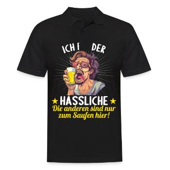 the ugly one marries bachelor party bachelor party - Men's Polo Shirt - black - Front - Kai (181cm)
