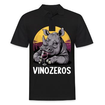 Vinozeros Connaisseur de vin Buveur de vin Amateurs de vin - Polo Homme - noir - Devant - Kai (181cm)