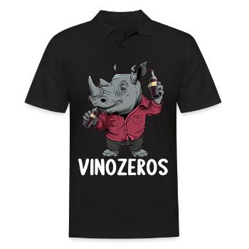 Vinozeros Connaisseur de vin Buveur de vin Amateurs de vin - Polo Homme - noir - Devant - Kai (181cm)