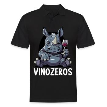 Vinozeros Connaisseur de vin Buveur de vin Amateurs de vin - Polo Homme - noir - Devant - Kai (181cm)