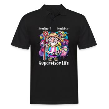 Superviseur menant l’inhabitable : la vie du superviseur - Polo Homme - noir - Devant - Kai (181cm)