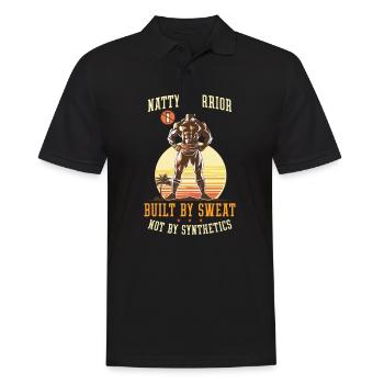 Natty Bodybuilder Natty Warrior Sweat Nicht - Männer Poloshirt - Schwarz - Vorne - Kai (181cm)