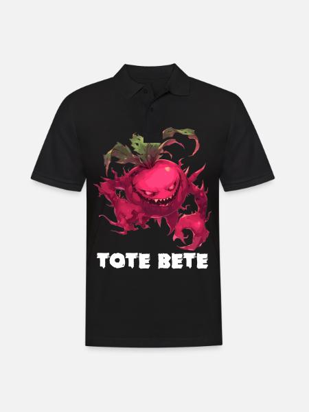 Halloween Rote Bete Tote Beete Tote Bete - Männer Poloshirt - Schwarz