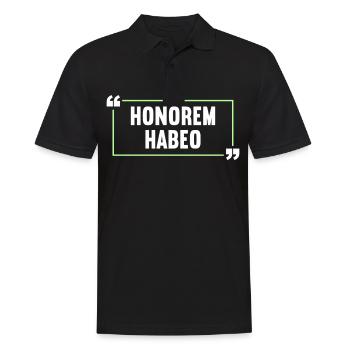 Latin Drôle de dicton latin - Polo Homme - noir - Devant - Kai (181cm)
