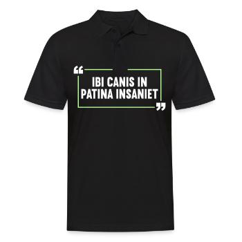 Latin Drôle de dicton latin - Polo Homme - noir - Devant - Kai (181cm)