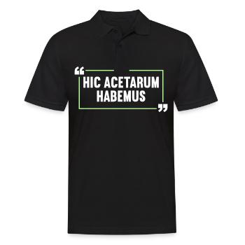 Latin Drôle de dicton latin - Polo Homme - noir - Devant - Kai (181cm)